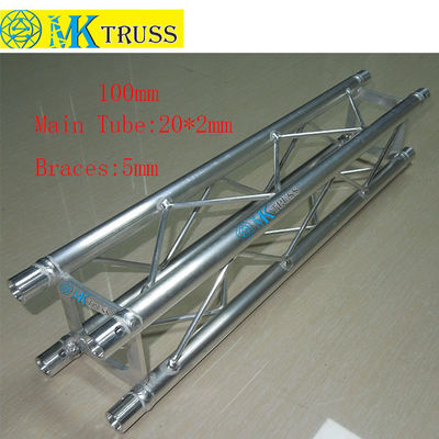 Main Tube 20*2mm Square Aluminium Mini 100mm Truss for Decorative Exhibition Interior