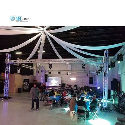 50*2mm Main Tube 400mm Square Aluminum Truss System for Professional Exhibition Stands