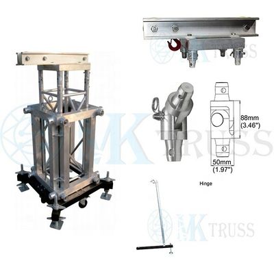 Aluminum Ground Support Truss Lighting System for 520mm 760mm Truss Frame Certificate