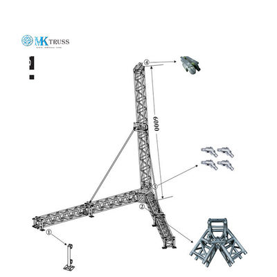 All truss size Speaker Arm Mounts Line Array Truss Tower Light Truss Stand For Audio