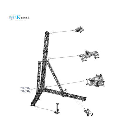 All truss size Speaker Arm Mounts Line Array Truss Tower Light Truss Stand For Audio