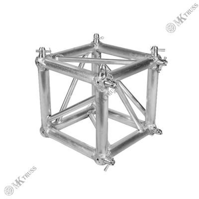 Aluminum 5-Sided Spigot Trussing Corner Box for Customizable Square Truss Connection