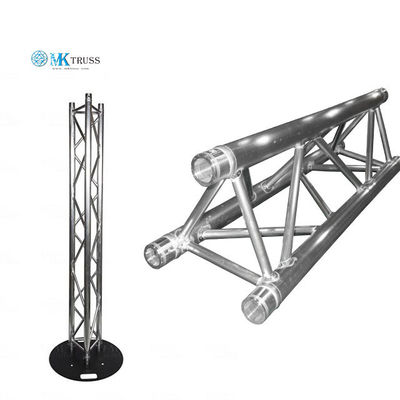 Black Alu Easy Install Arch Triangular Lighting Stage Truss With Roof 25*2mm Brace Tube