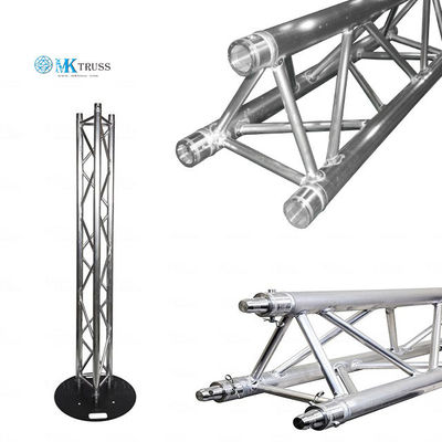 Black Alu Easy Install Arch Triangular Lighting Stage Truss With Roof 25*2mm Brace Tube