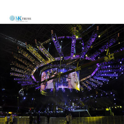 Outdoor Event Stage Screen Display Concert Truss 400*400mm with 25*2mm Brace Tube