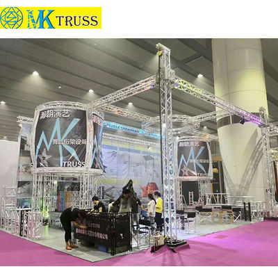 Aluminum Stage Lighting Fork Ends Truss 1m Round Portable Movable Stage For Wedding